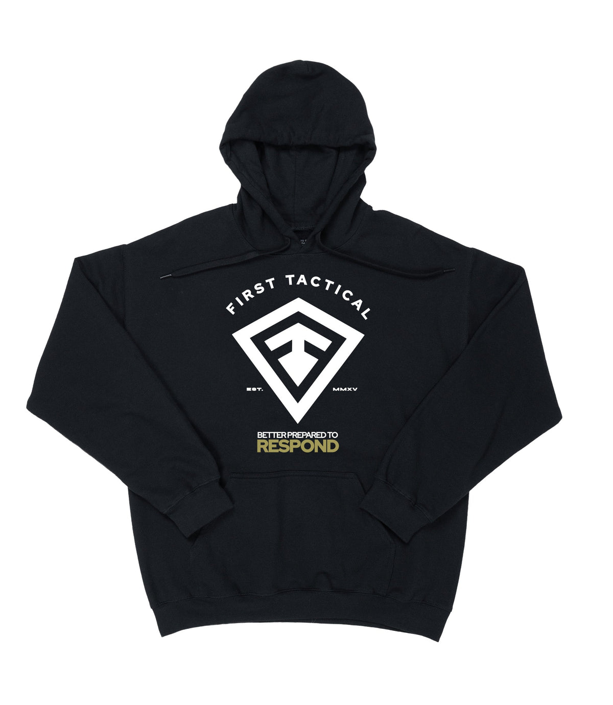 Flat lay image of Better Prepared To Respond hoodie |color_black