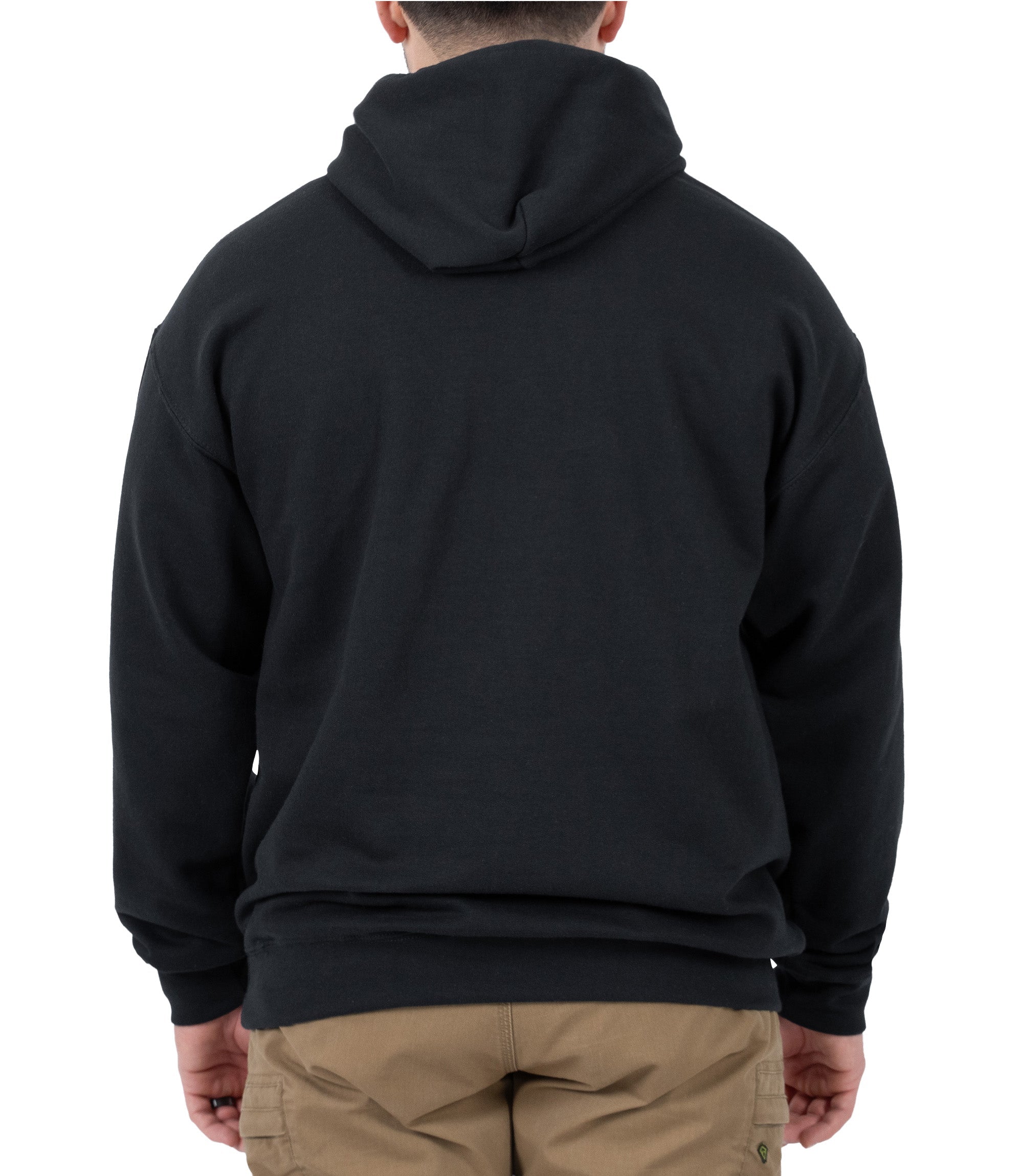 Back view Better Prepared to Respond hoodie in color Black |color_black