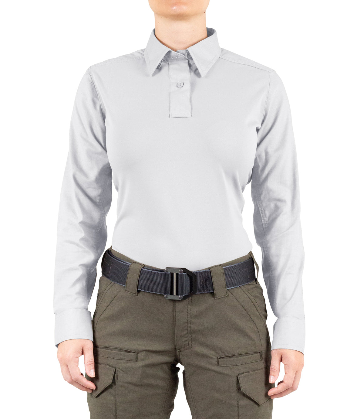 Front of Women's V2 Pro Performance Shirt in White |color_white