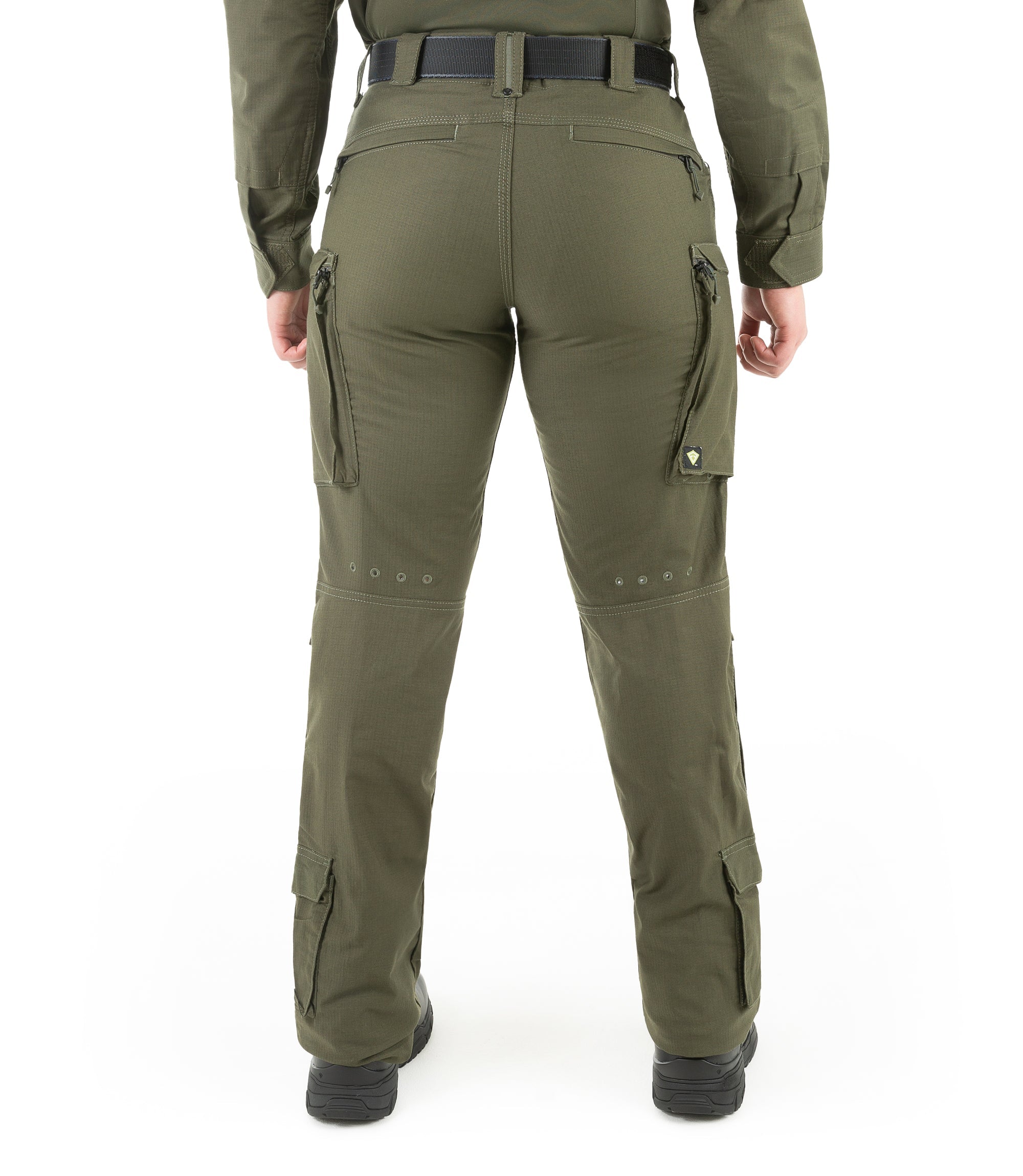 Back of Women's Defender Pant in OD Green |color_od green