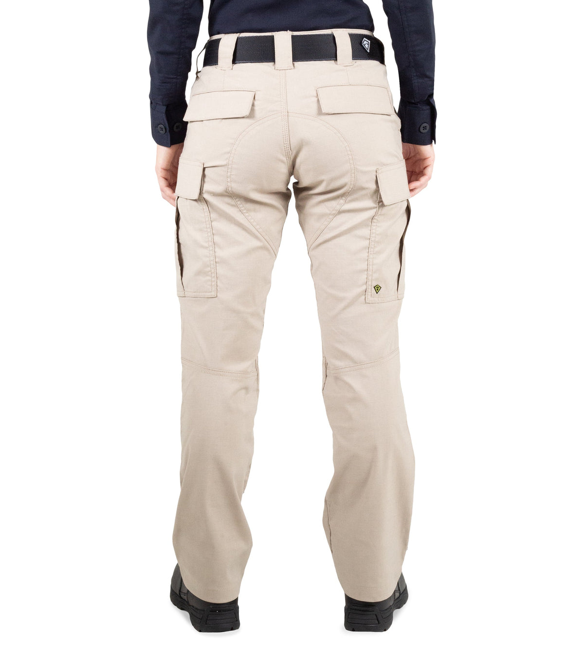 Back of Women's V2 BDU Pant in Khaki |color_khaki