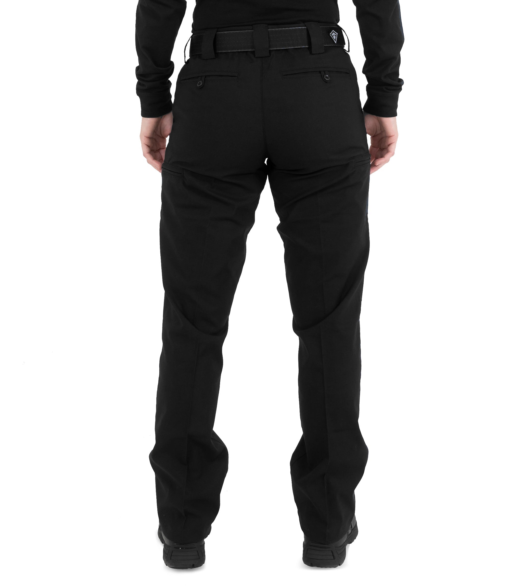Back of Women's V2 PRO DUTY 6 Pocket Pant in Black |color_black