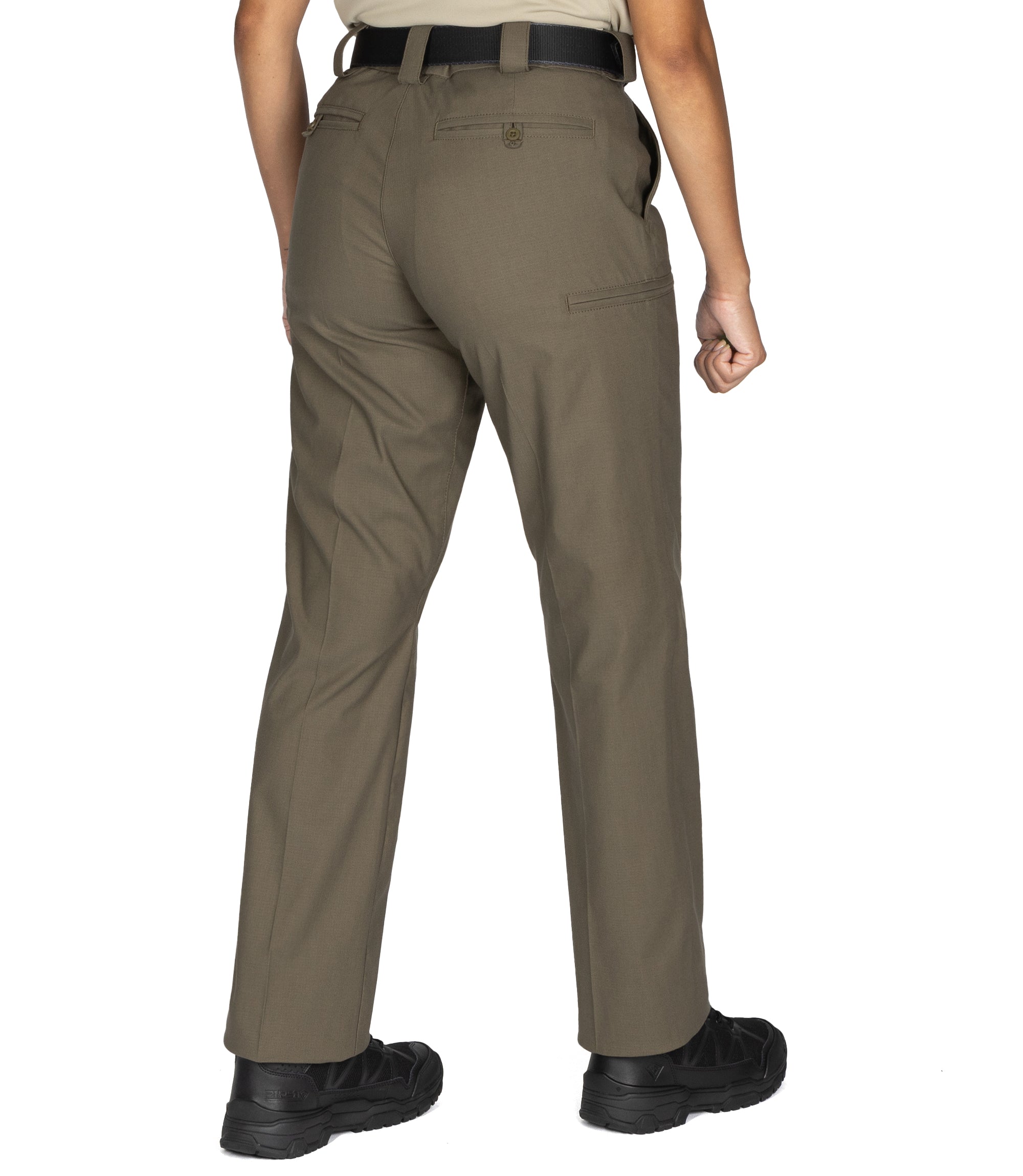 Side of Women's V2 PRO DUTY 6 Pocket Pant in Ranger Green |color_ranger green