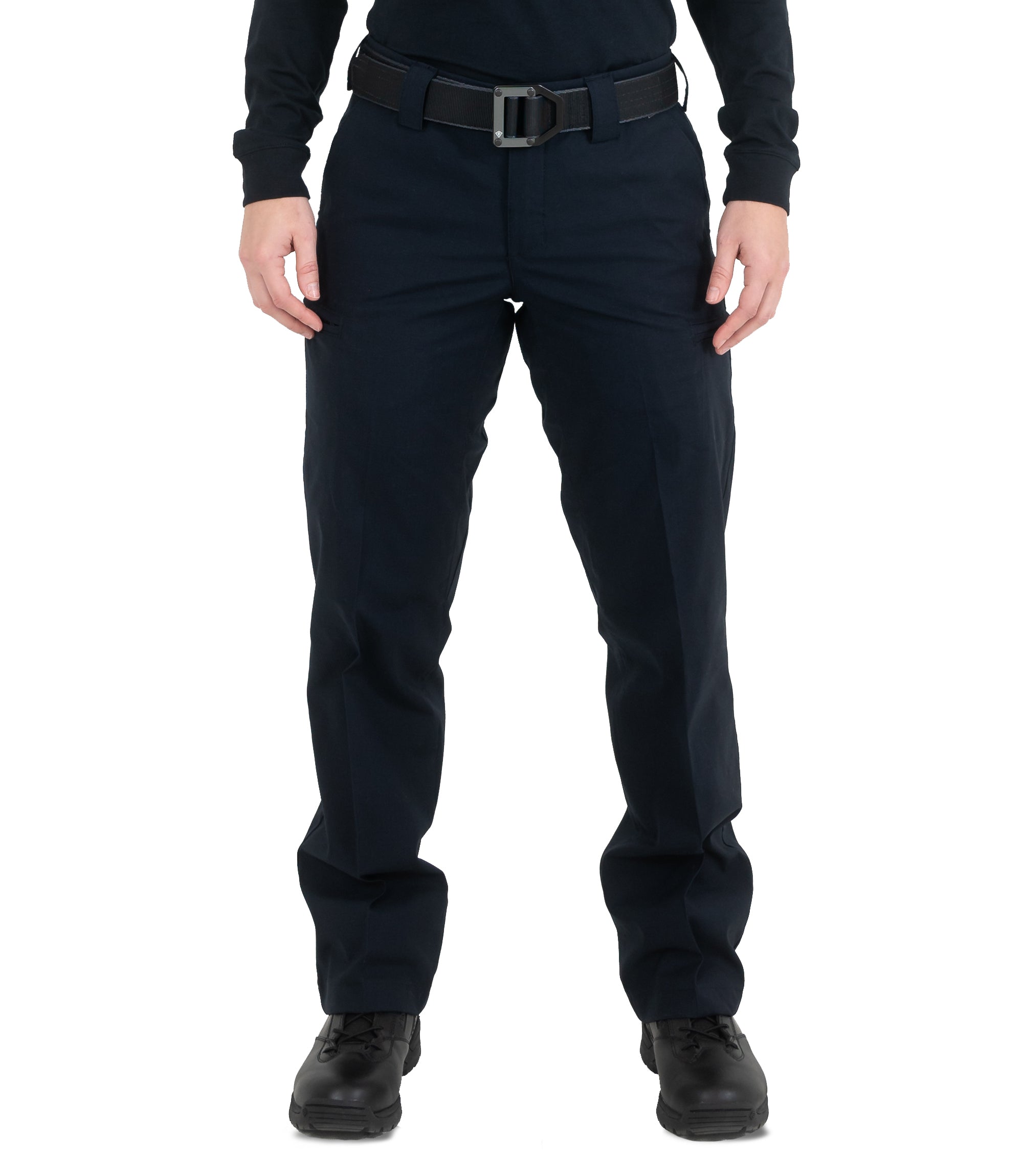 Front of Women's V2 PRO DUTY 6 Pocket Pant in Midnight Navy |color_midnight navy