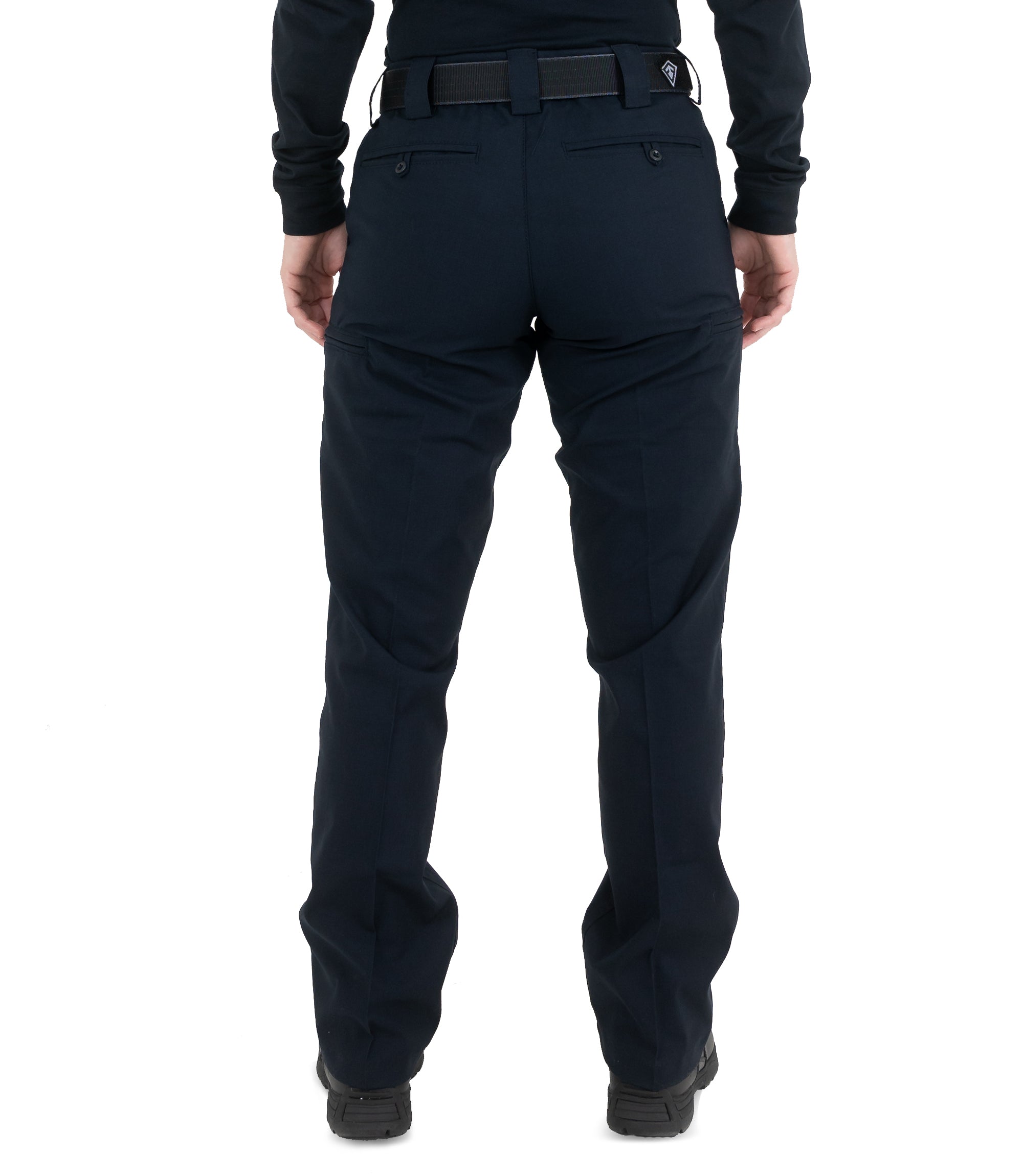 Back of Women's V2 PRO DUTY 6 Pocket Pant in Midnight Navy |color_midnight navy