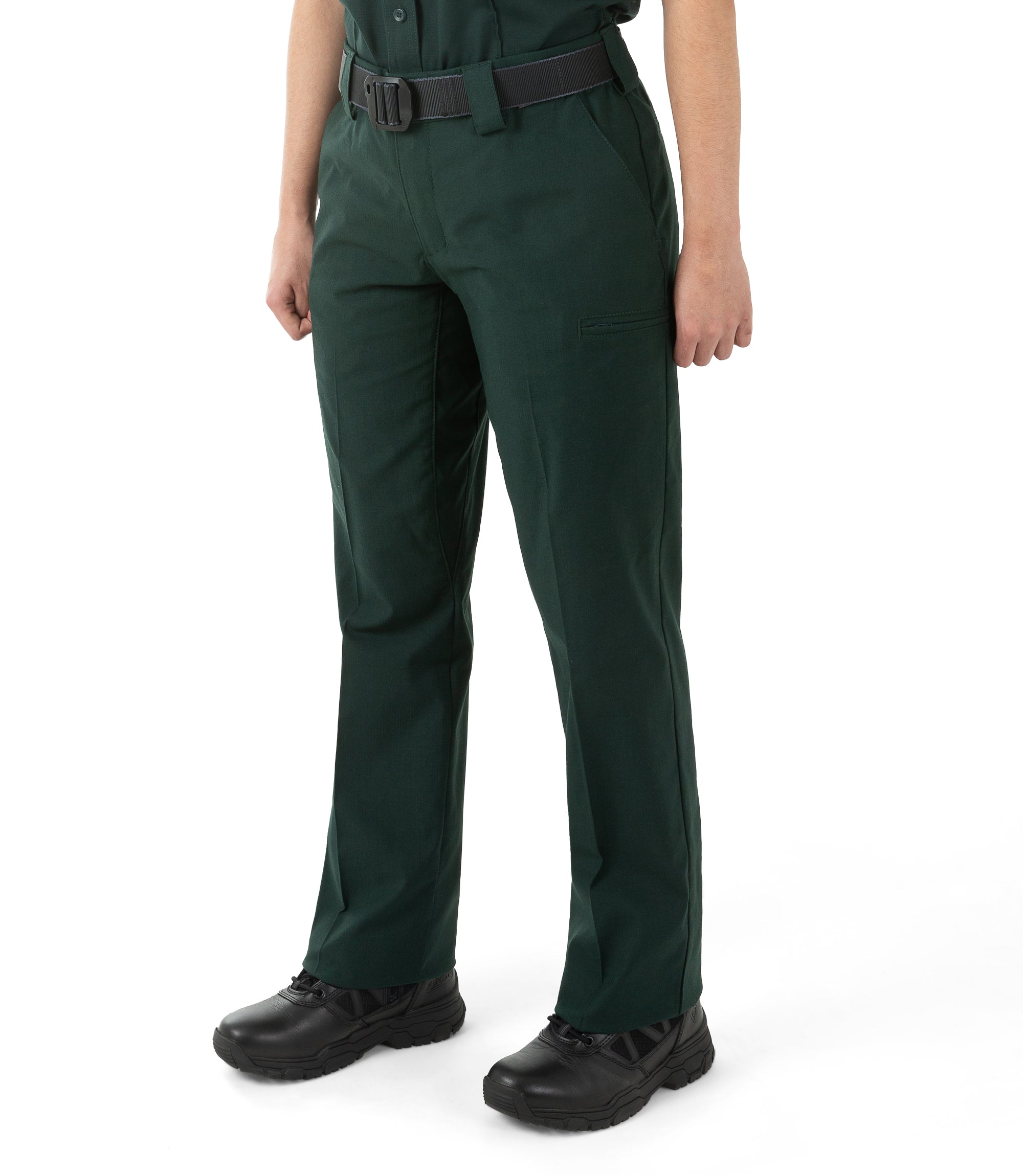 Side of Women's V2 PRO DUTY 6 Pocket Pant in Spruce Green |color_spruce green