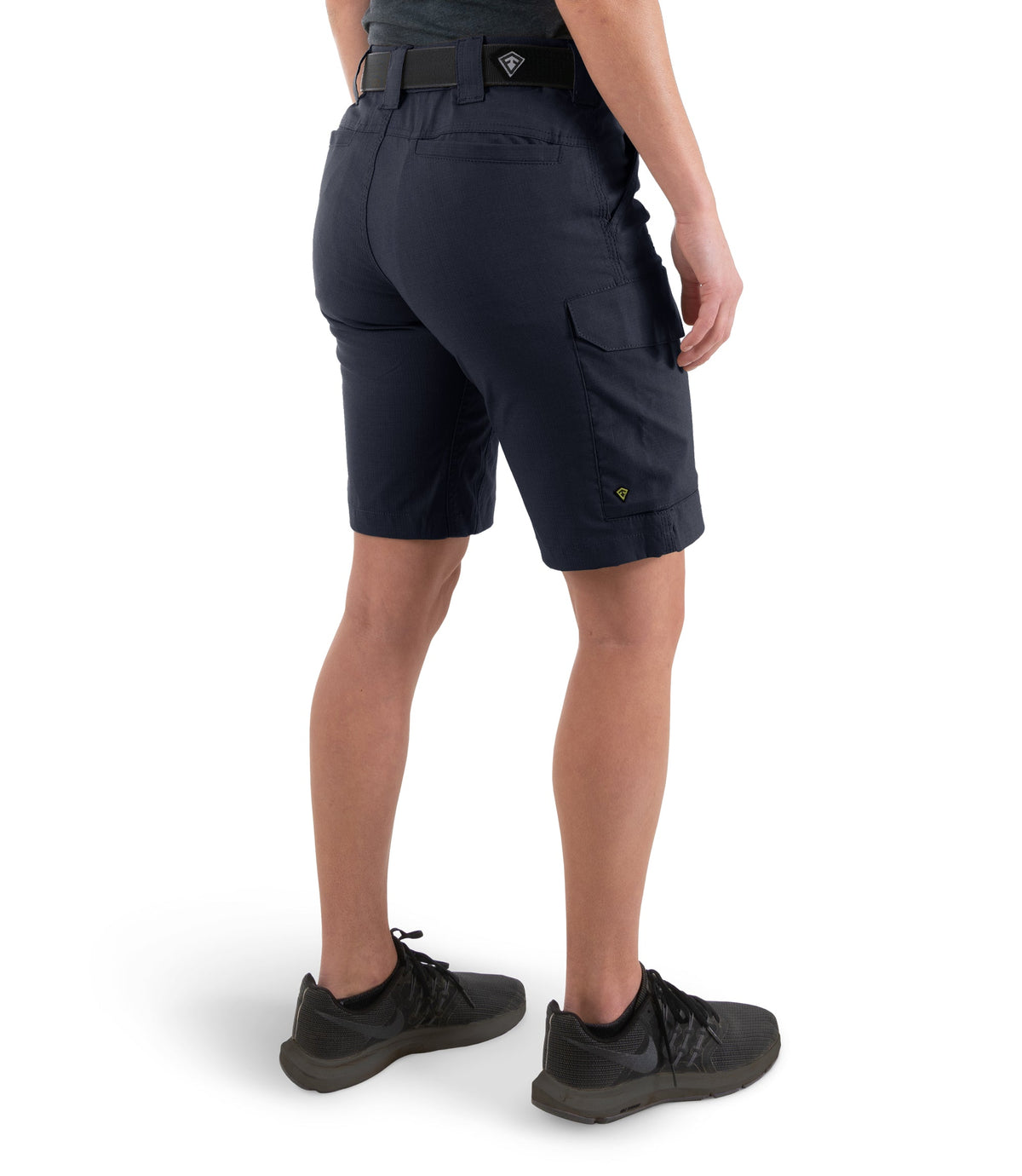 Right back side view of Women's V2 Tactical Short in Midnight Navy|color_midnight navy