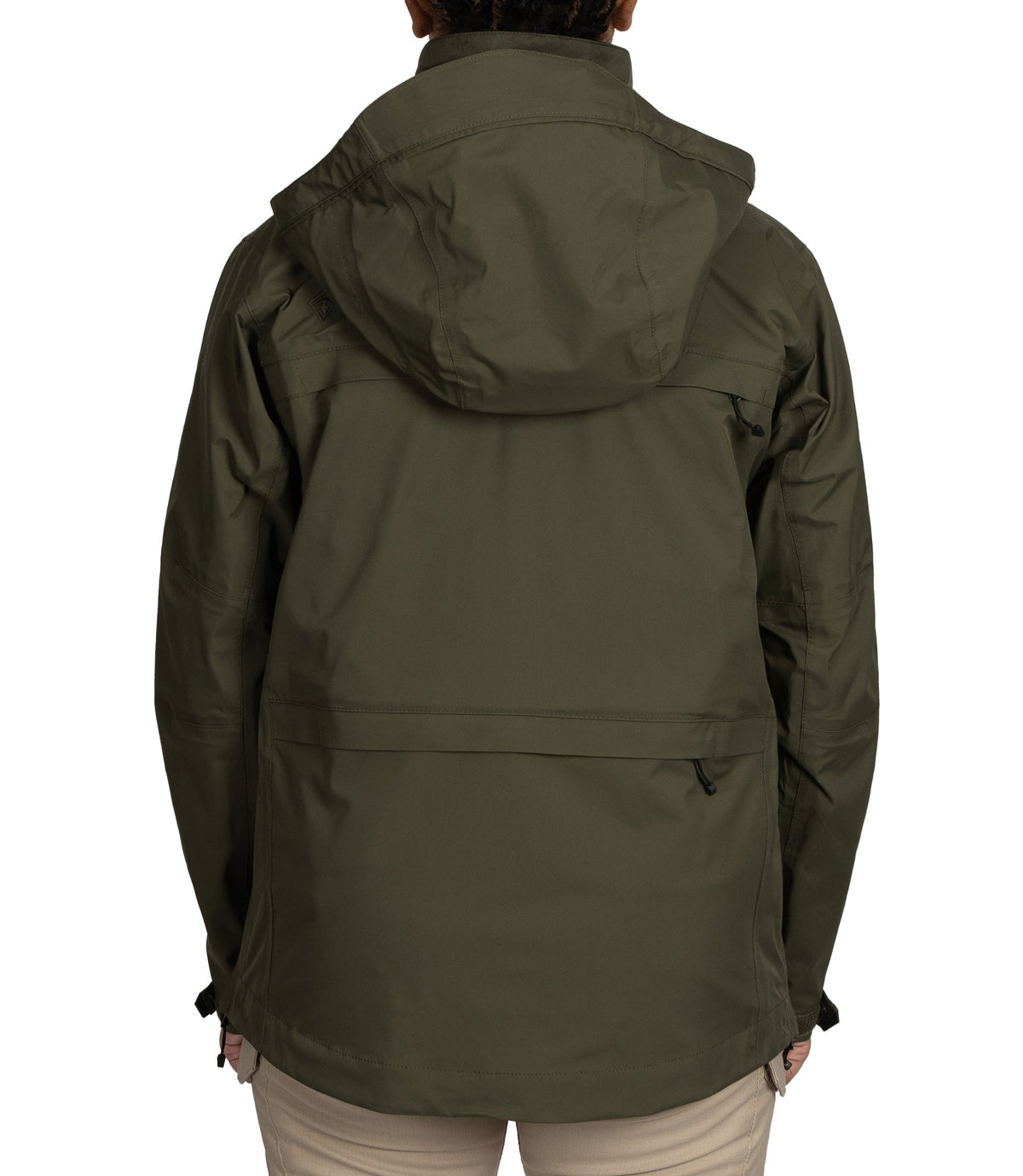 Back view of Womens Tactix 3-In-1 System Parka in OD Green|color_od green