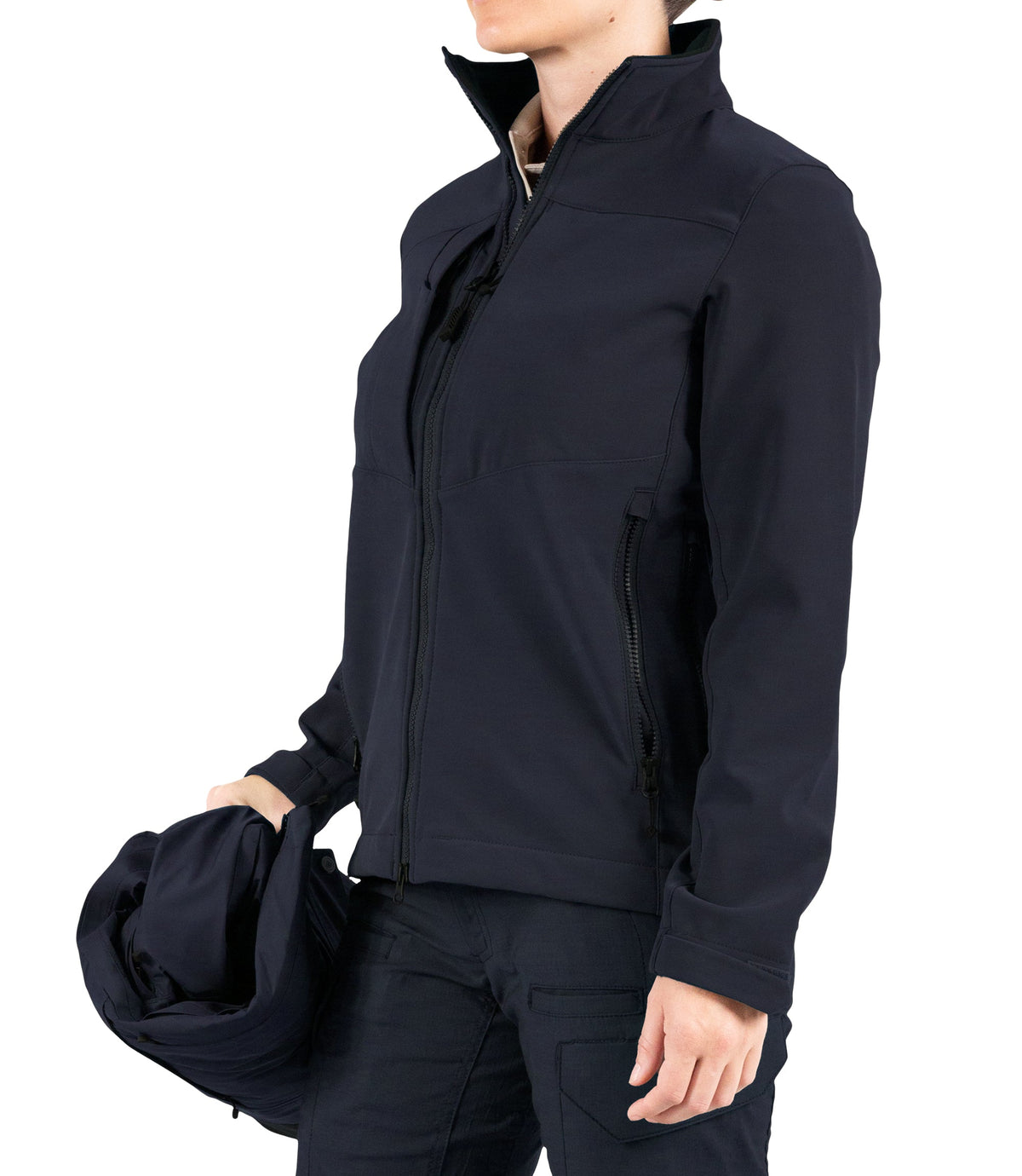 Softshell Jacket for Womens Tactix 3-In-1 System Parka in Midnight Navy|color_midnight navy