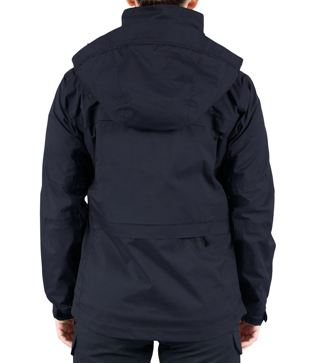 Back view of Womens Tactix 3-In-1 System Parka in Midnight Navy|color_midnight navy