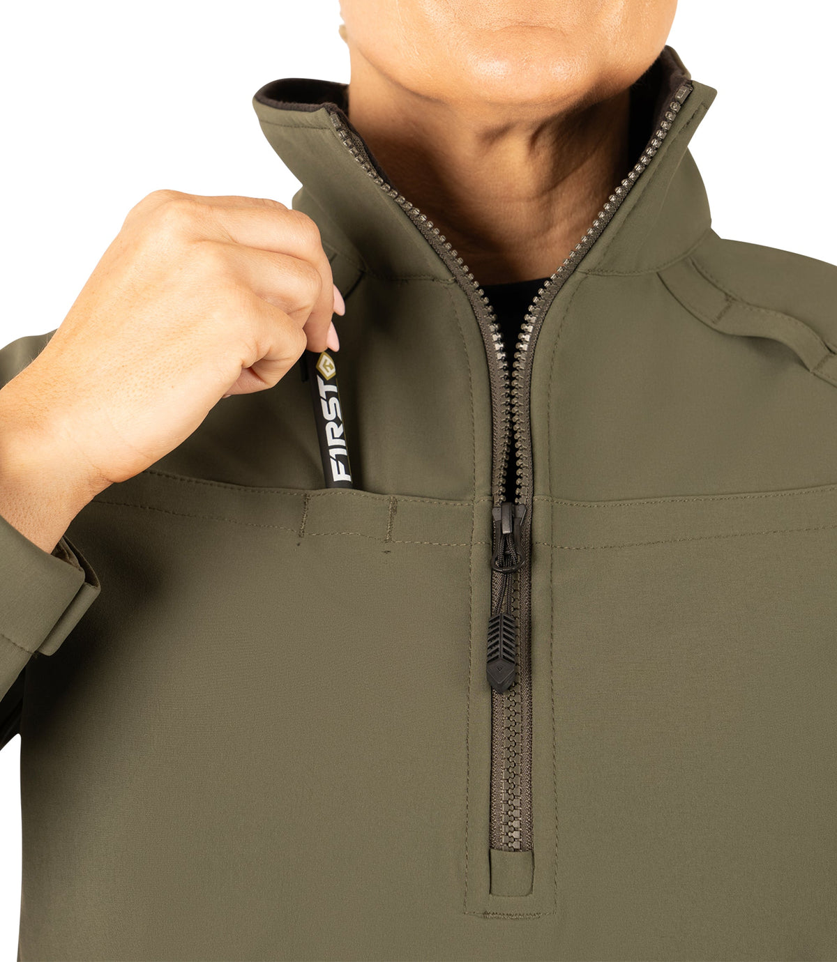 Front pen pocket insert |color_od green