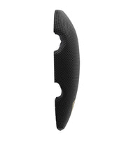 Right side view of internal knee pads in color black|color_black