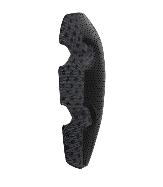 Right inside 1/4 view of internal knee pads in color black|color_black