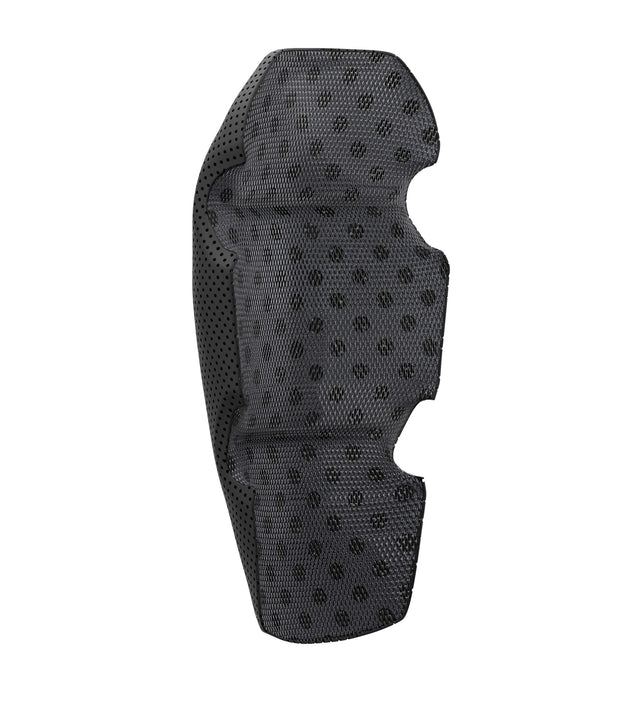 Left inside 1/4 view of internal knee pads in color black|color_black
