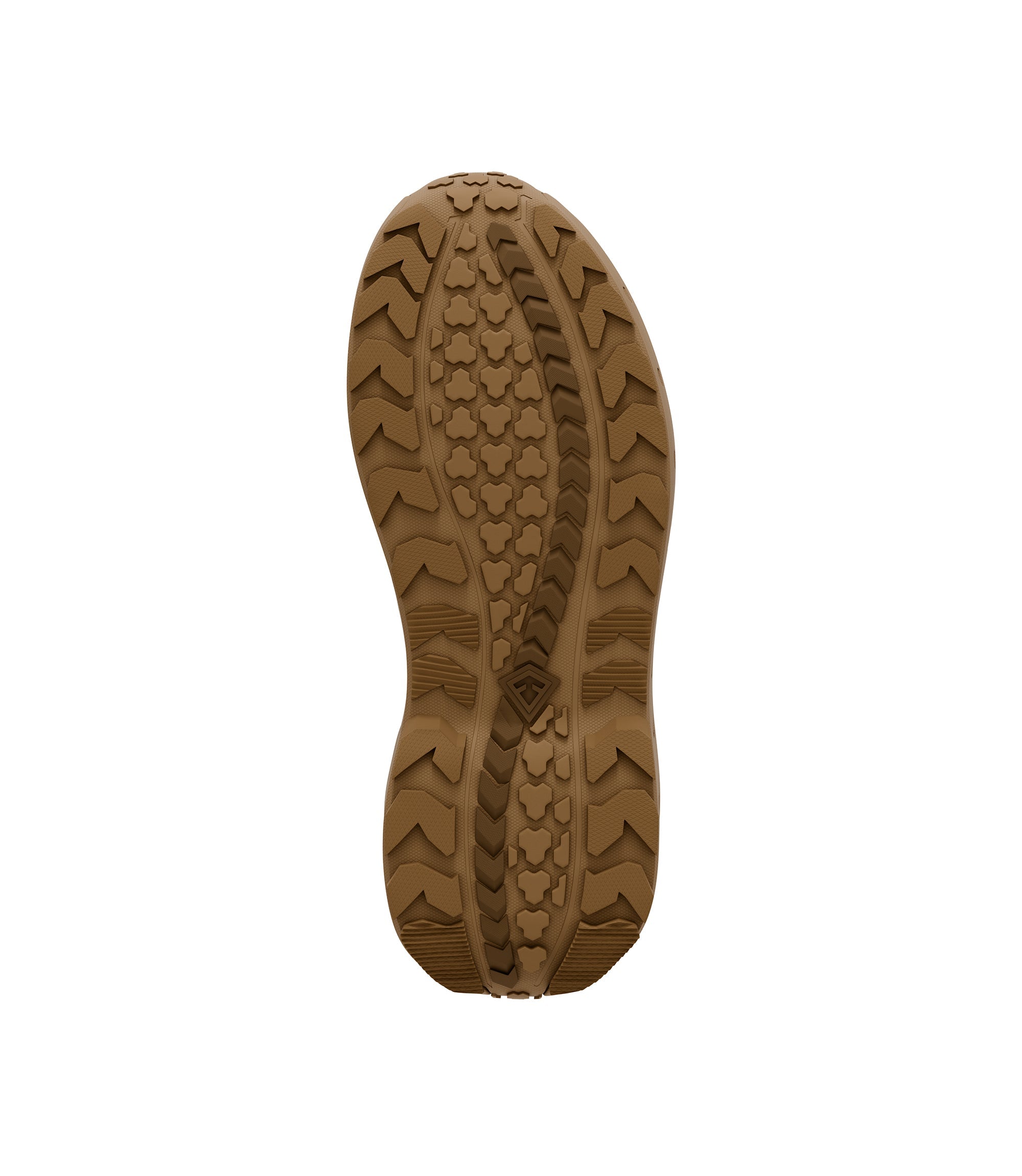 Bottom sole view of 8 inch side-zip boot in color coyote|color_coyote
