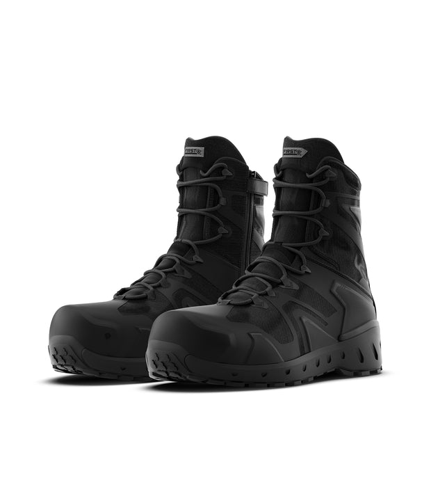 Photo of Men's 8" AERO-TAC™ Safety Toe Side-Zip Boot in the color Black