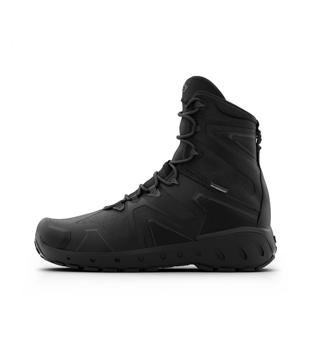 Photo of Men's 8" AERO-TAC™ H₂O Side-Zip Boot in the color Black - Side view