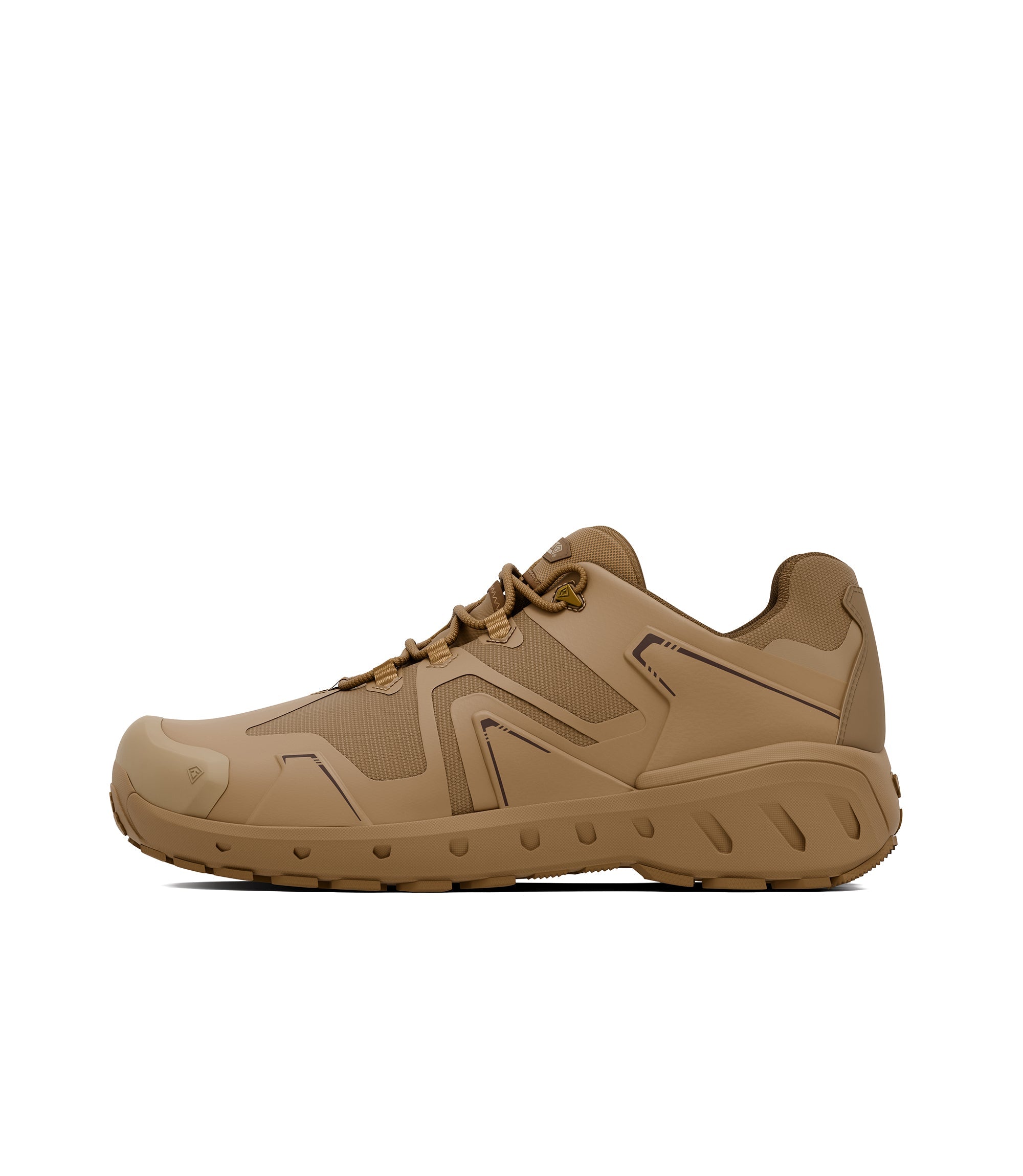 Right side view of 3 inch AERO-TAC low boot in color coyote|color_coyote