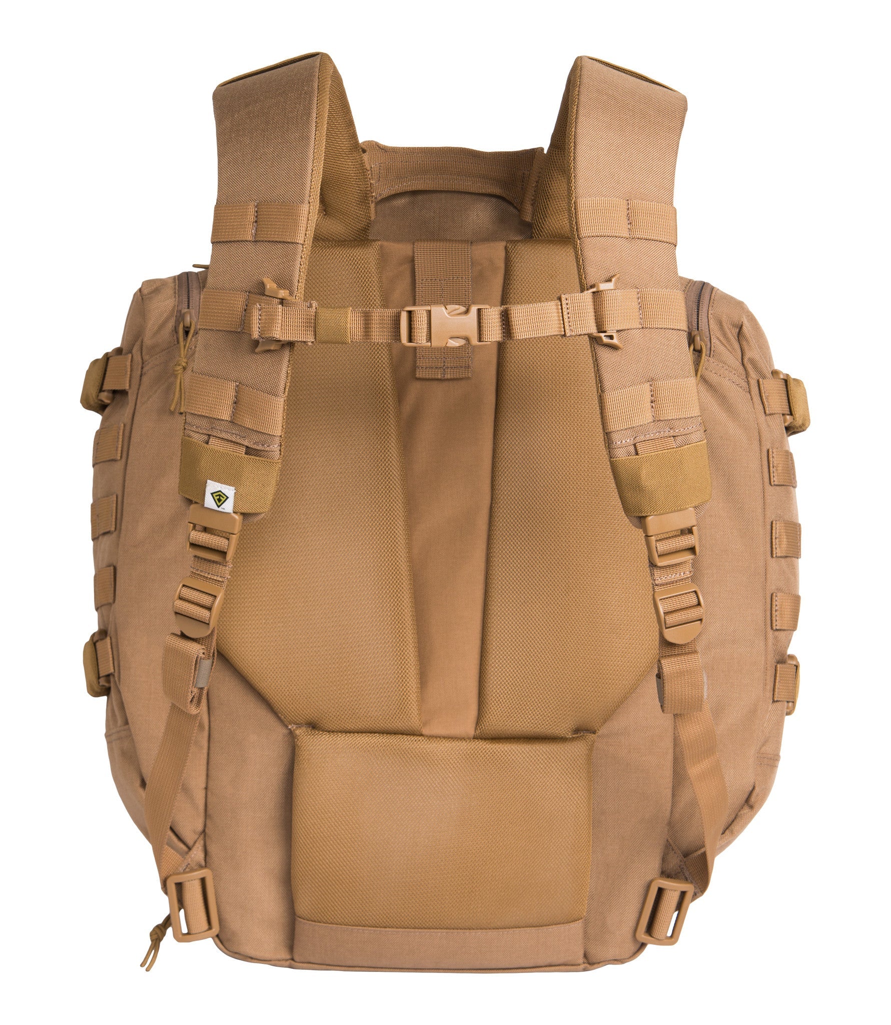 Back of Specialist 3-Day Backpack 56L in Coyote |color_coyote