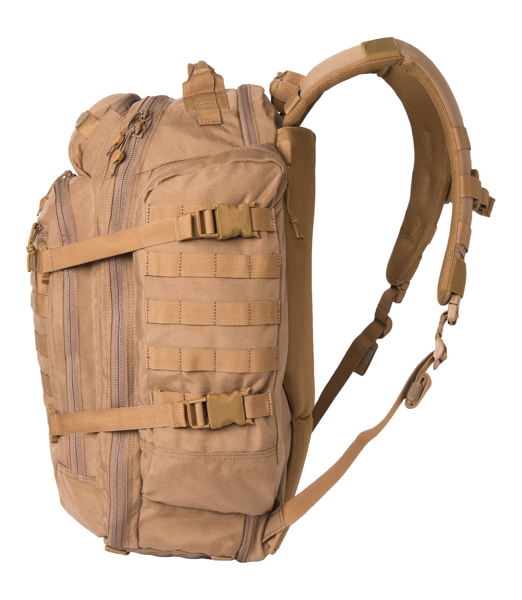 Side of Specialist 3-Day Backpack 56L in Coyote |color_coyote