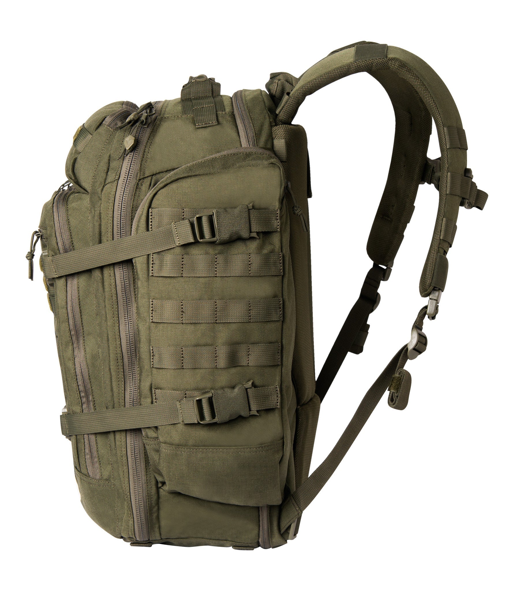 Side of Specialist 3-Day Backpack 56L in OD Green |color_od green