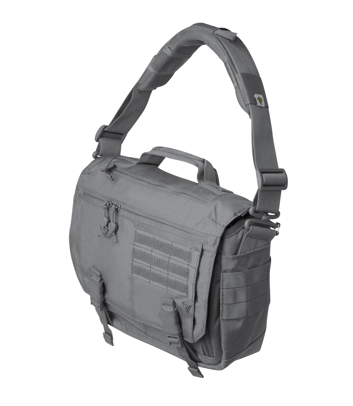 Front of Summit Side Satchel 8L in Wolf Grey |color_wolf grey