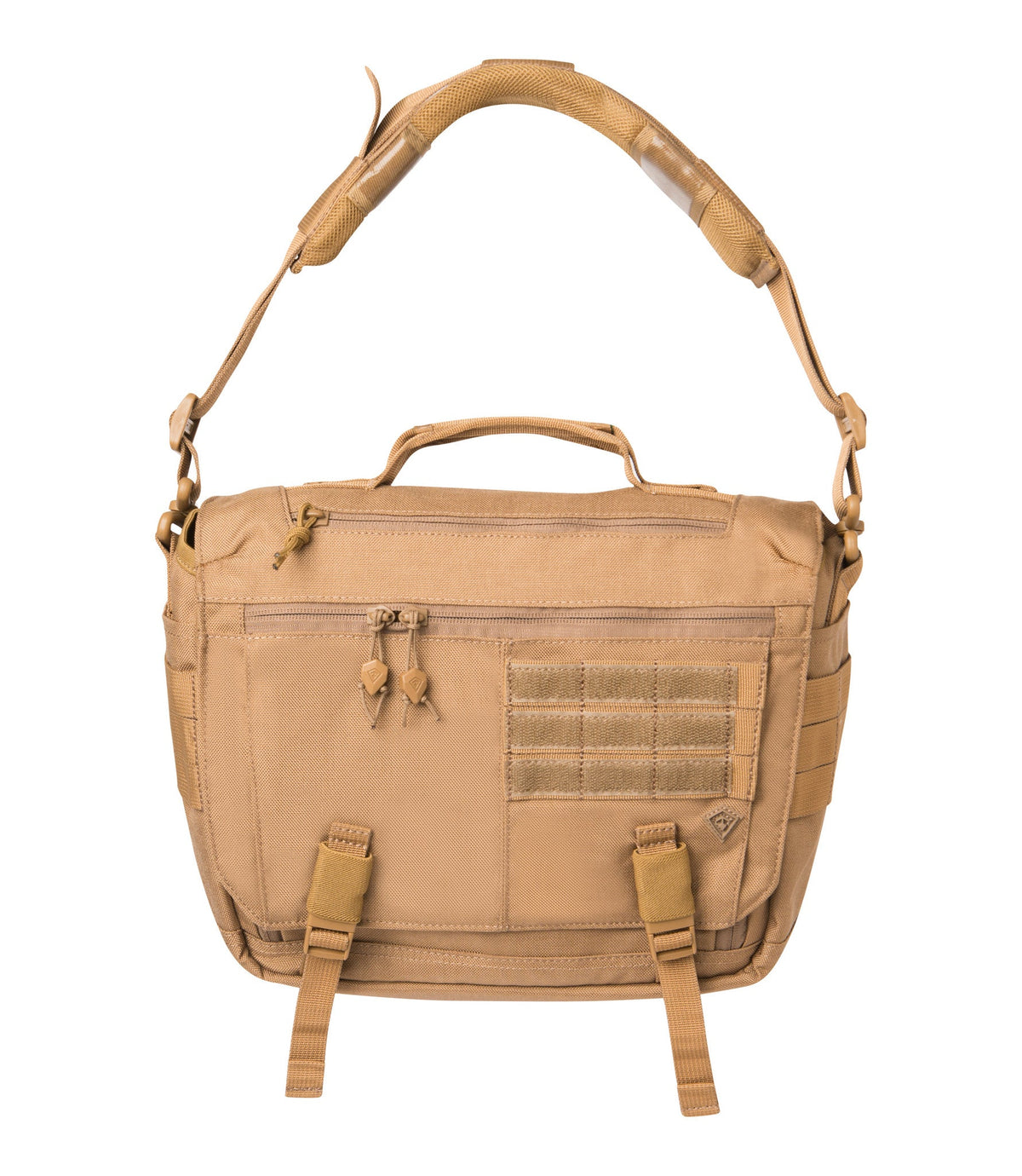 Front of Summit Side Satchel 8L in Coyote |color_coyote