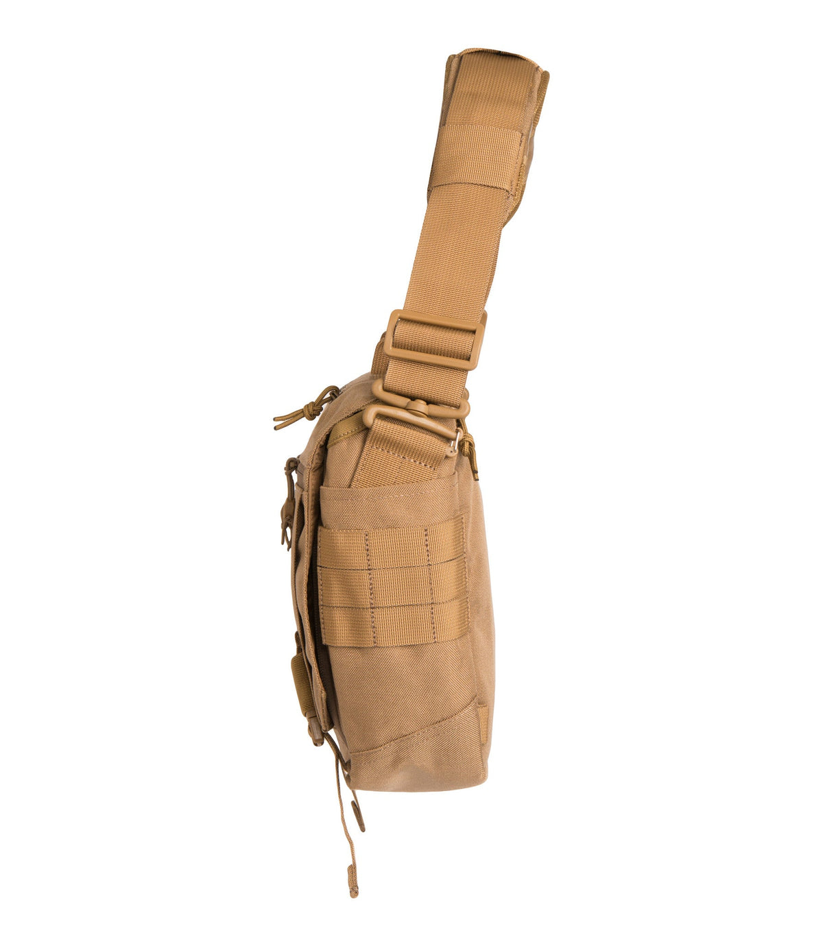 Side of Summit Side Satchel 8L in Coyote |color_coyote