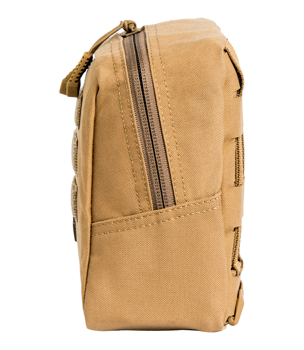 Side of Tactix Series 6x6 Utility Pouch in Coyote |color_coyote
