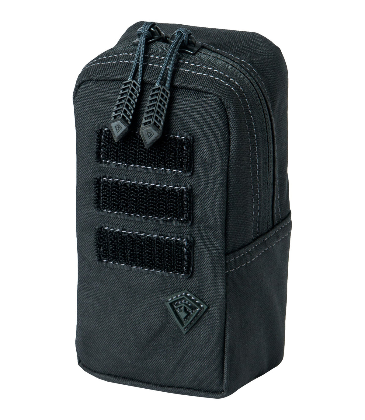 Front of Tactix Series 3x6 Utility Pouch in Black |color_black