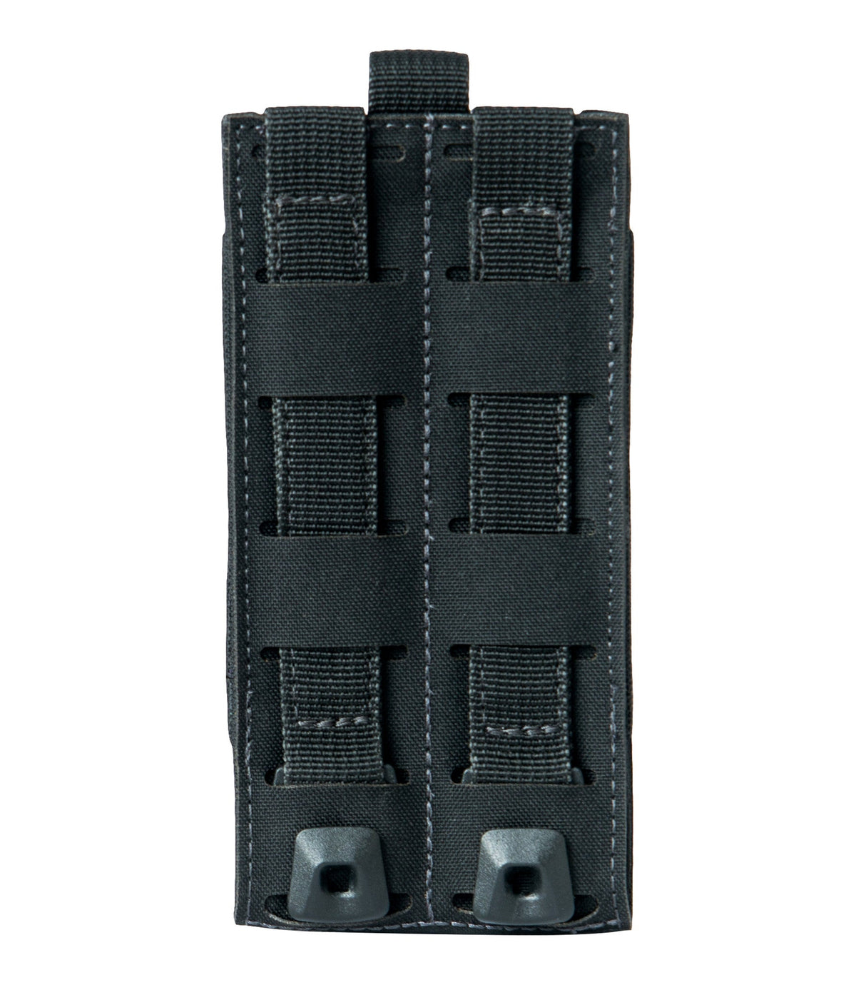 Back of Tactix Series Media Pouch - Large in Black |color_black