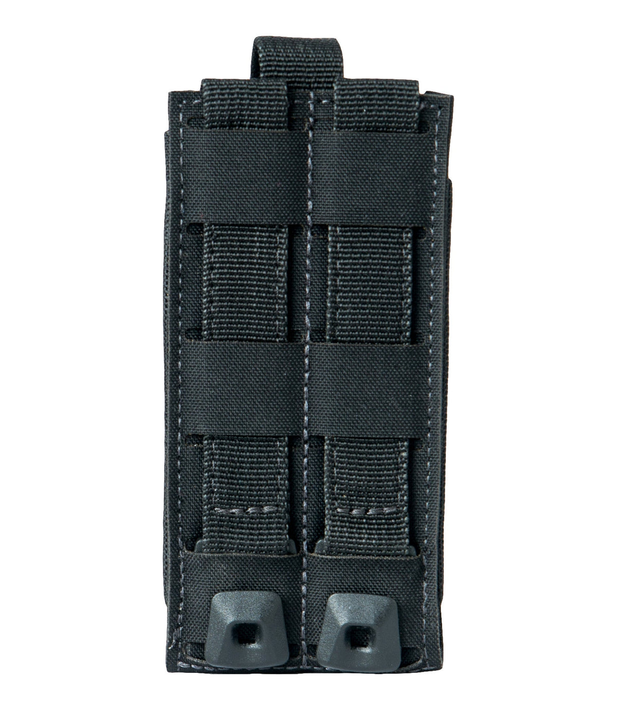 Back of Tactix Series Media Pouch - Medium in Black |color_black