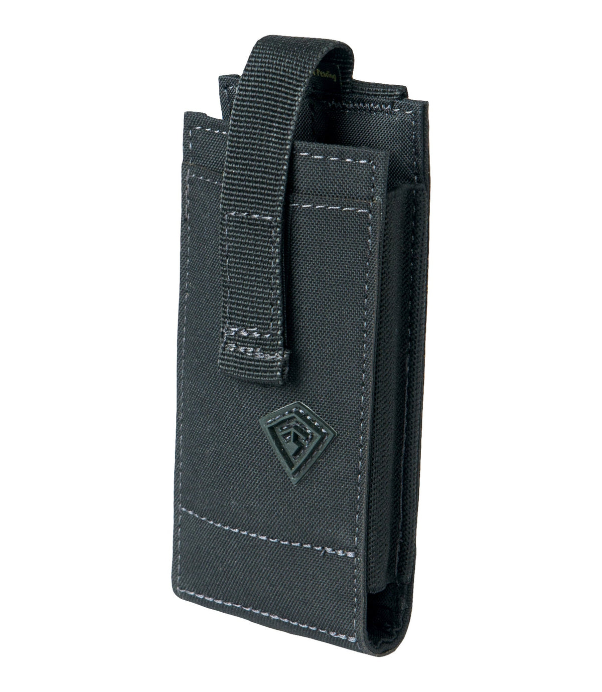 Front of Tactix Series Media Pouch - Medium in Black |color_black