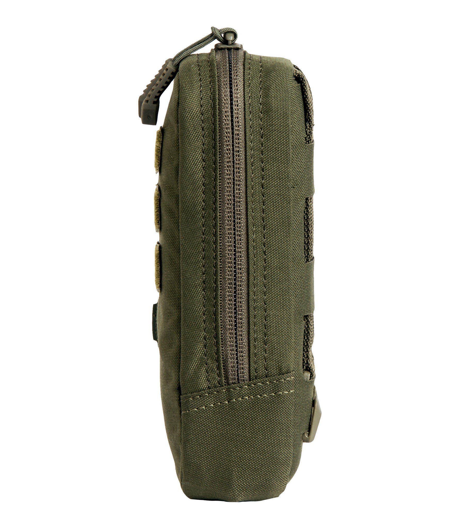 Side of Tactix Series Eyewear Pouch in OD Green |color_od green