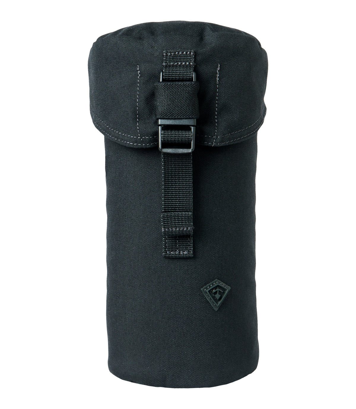 Front of Tactix Series Bottle Pouch  1.0 Liter in Black |color_black