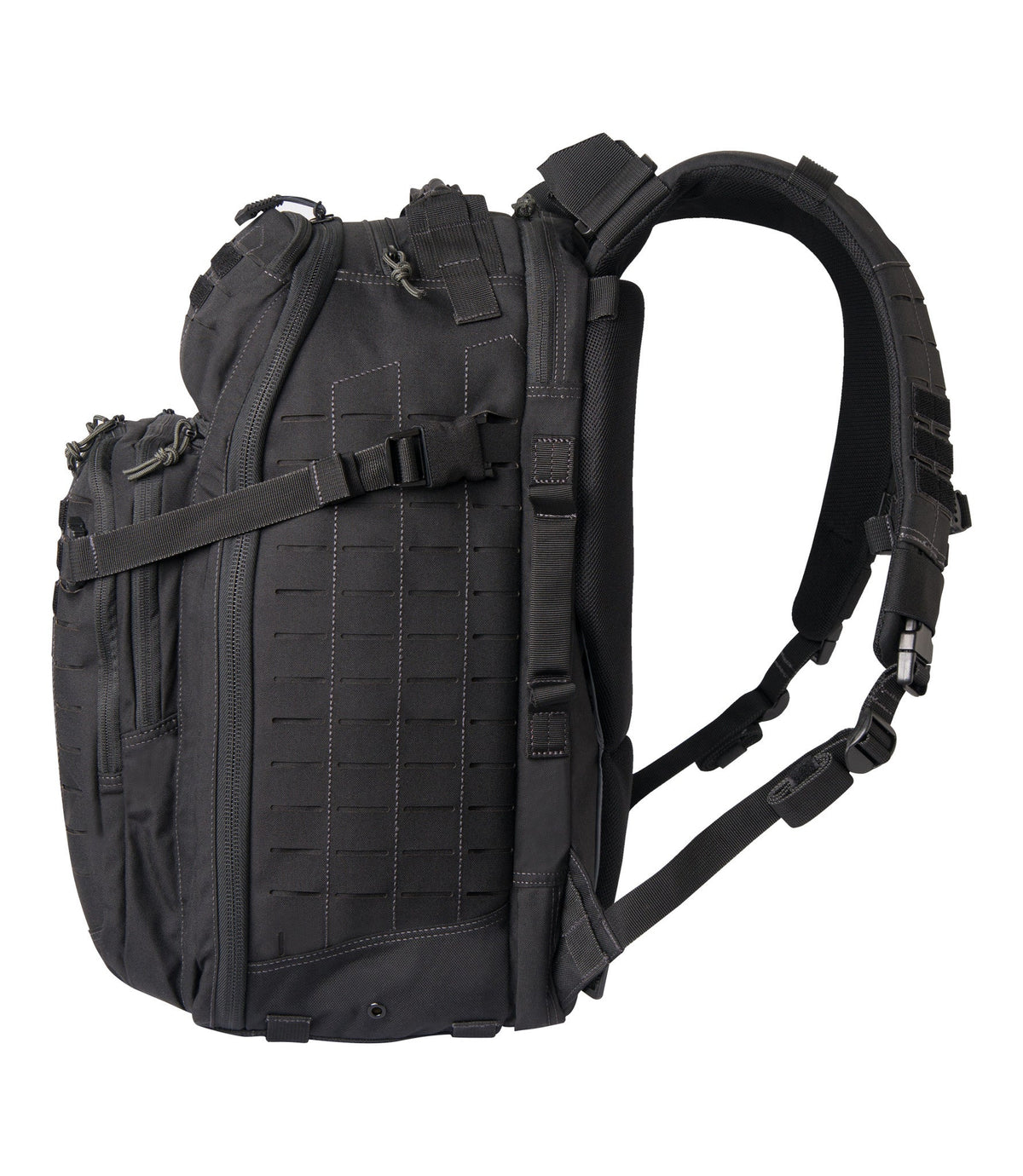 Side of Tactix 1-Day Plus Backpack 38L in Black |color_black