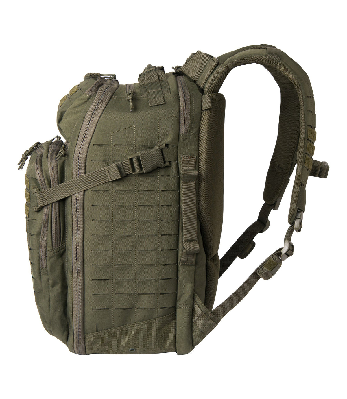 Side of Tactix 1-Day Plus Backpack 38L in OD Green |color_od green