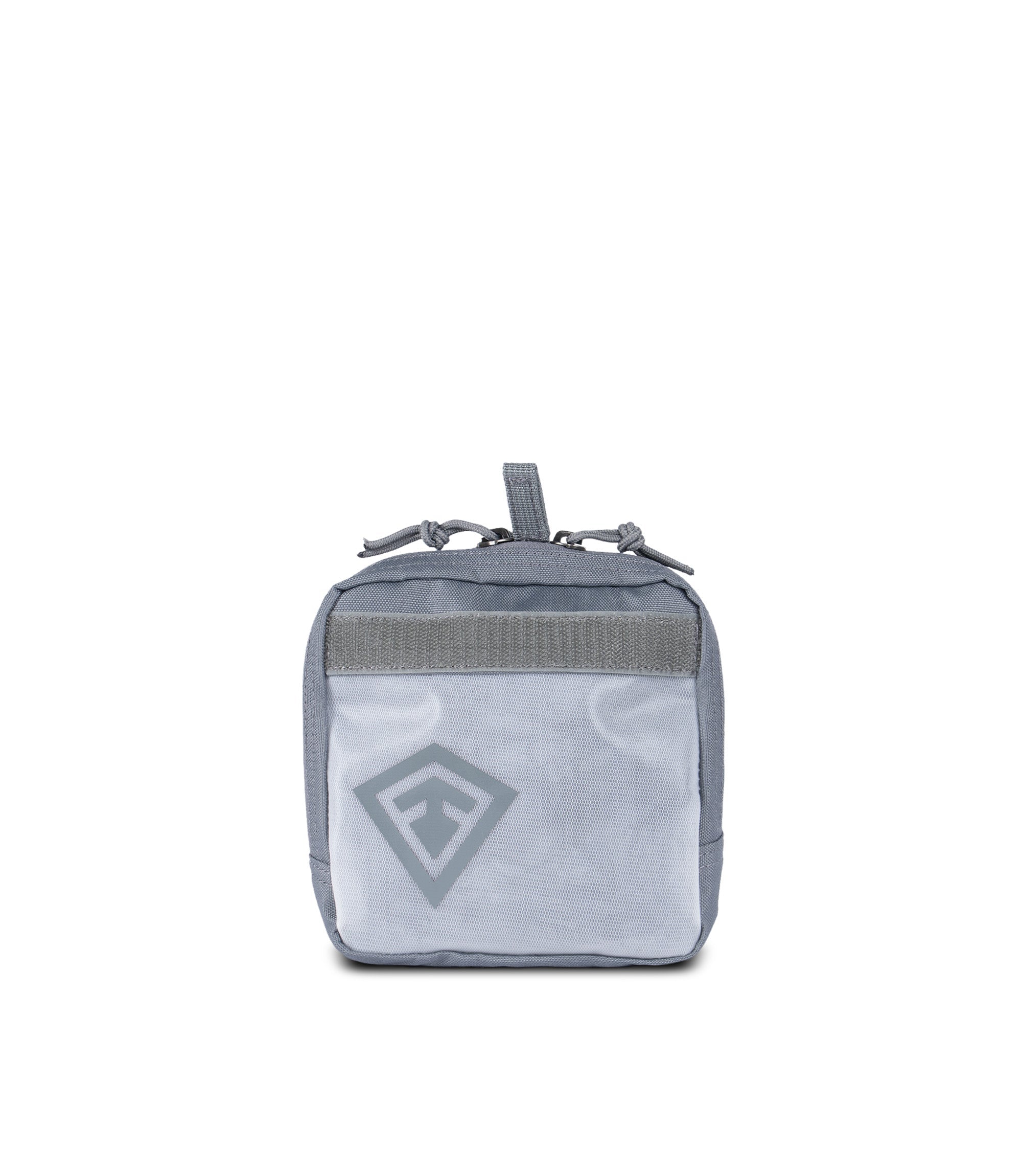 Front view of 6 X 6 Velcro Pouch in Asphalt |color_asphalt