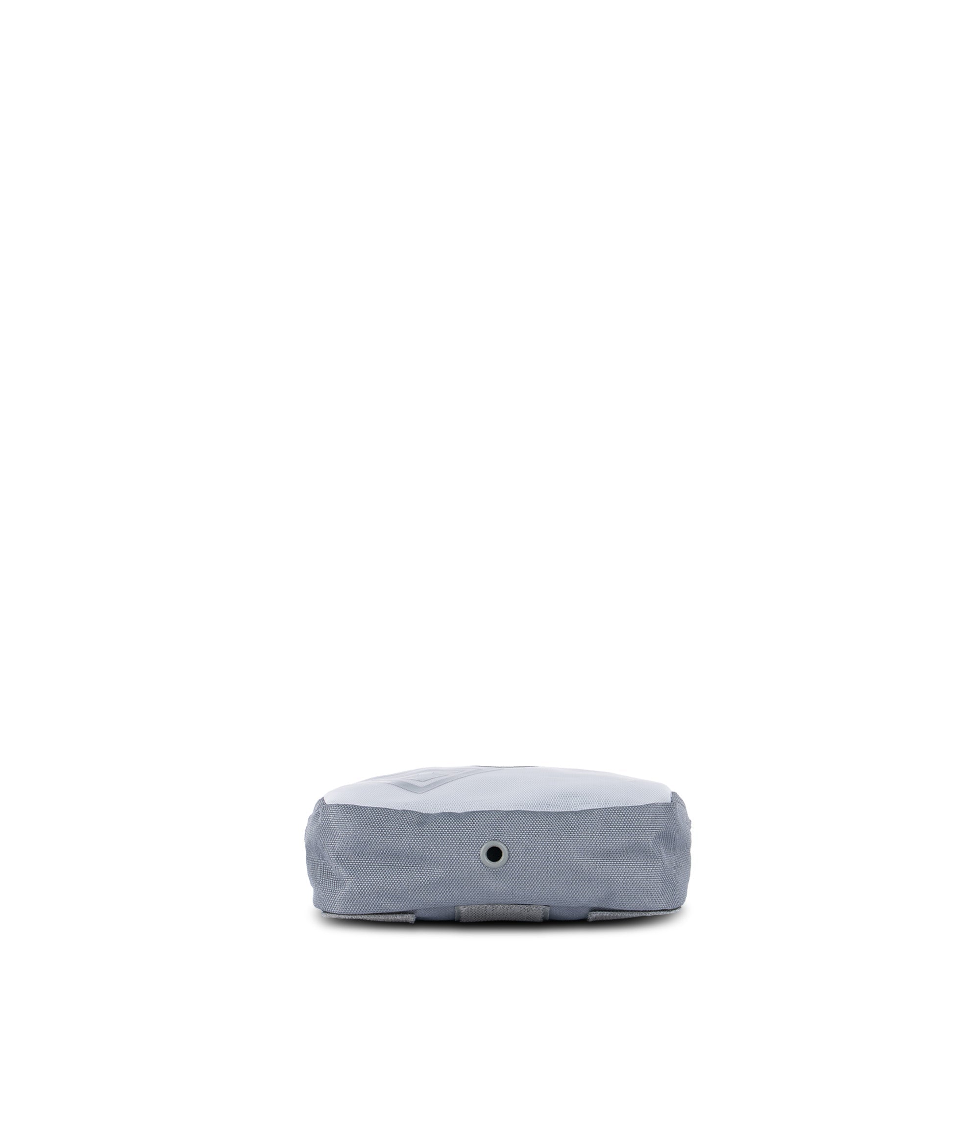 Botton view w/ drainage hole of 6 X 6 Velcro Pouch in Asphalt |color_asphalt