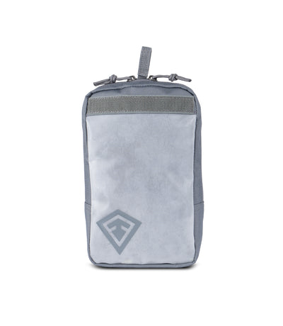 Front of 6 X 10 Velcro Pouch in Asphalt |color_asphalt