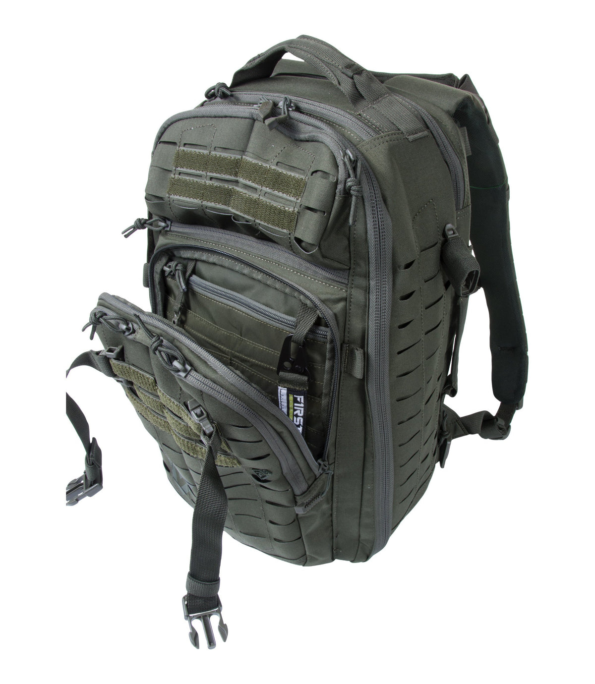 Front of Tactix Half-Day Plus Backpack 27L in OD Green |color_od green