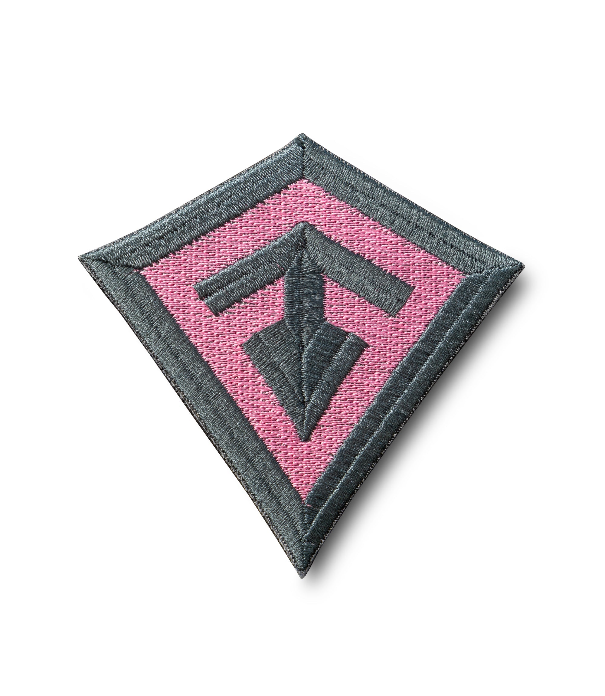 Front of Spearhead Patch in Pink |color_Pink