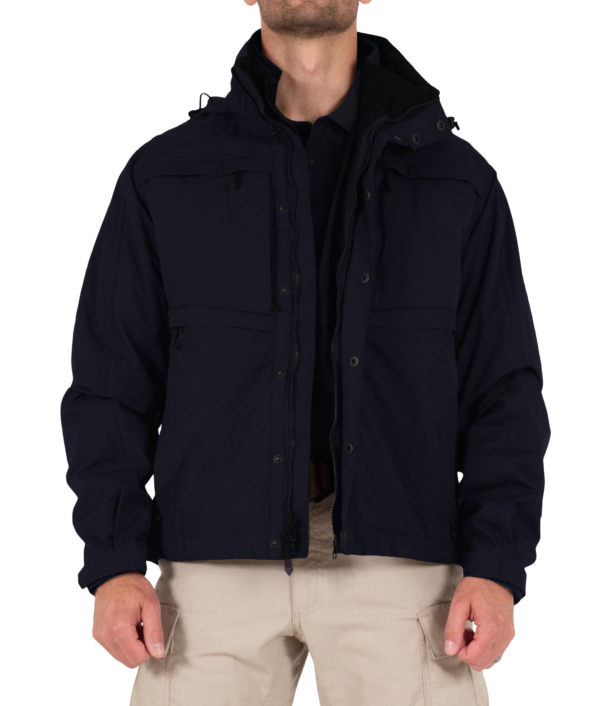 Front of Mens Tactix System Jacket in Midnight Navy |color_midnight navy