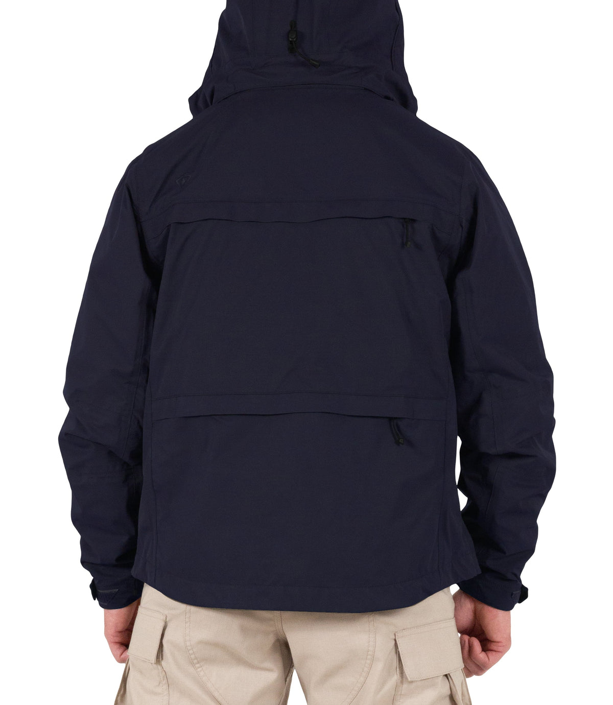 Back Hoodie of Mens Tactix System Jacket in Midnight Navy |color_midnight navy