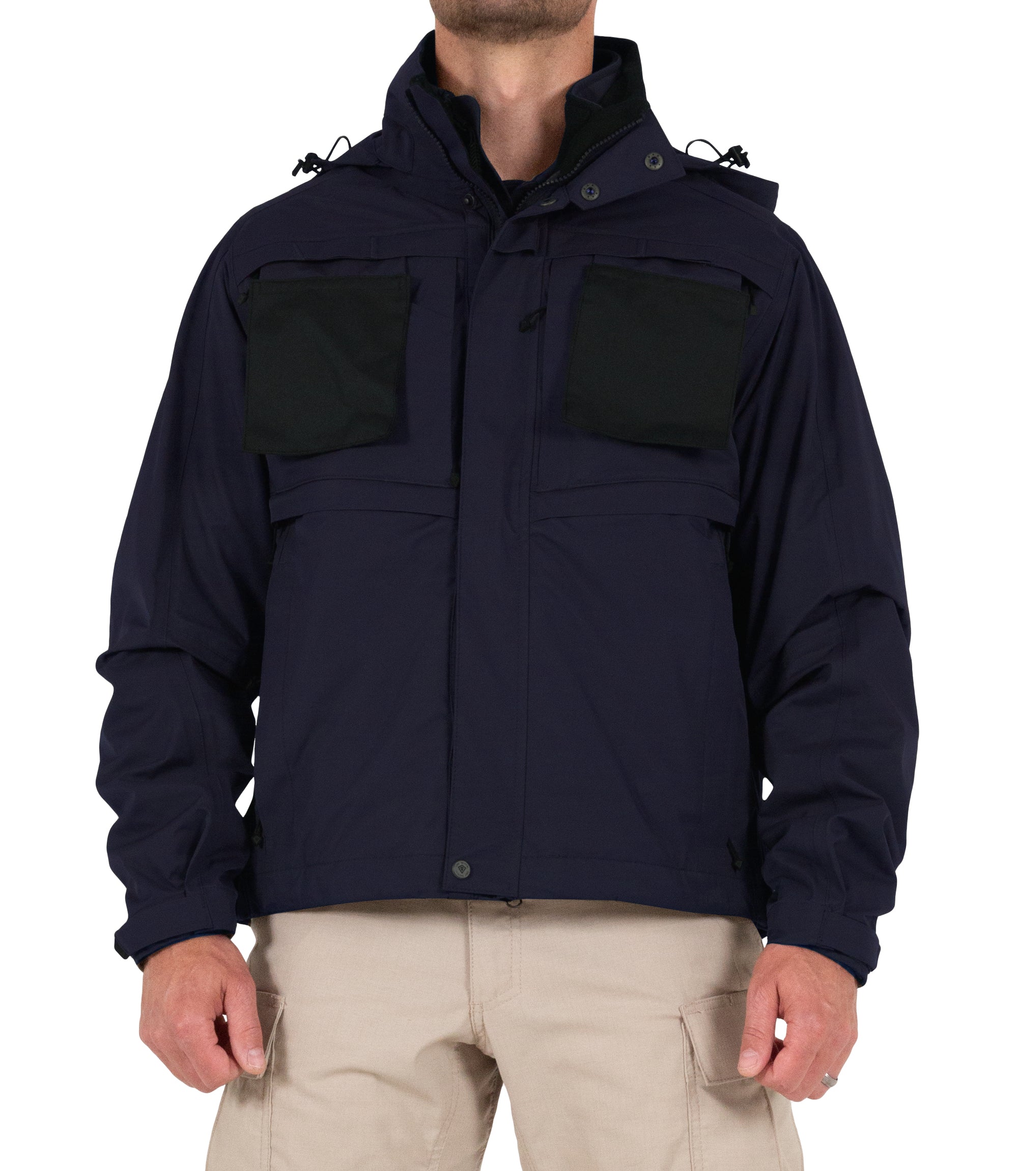 Pullout Panels of Mens Tactix System Jacket in Midnight Navy |color_midnight navy