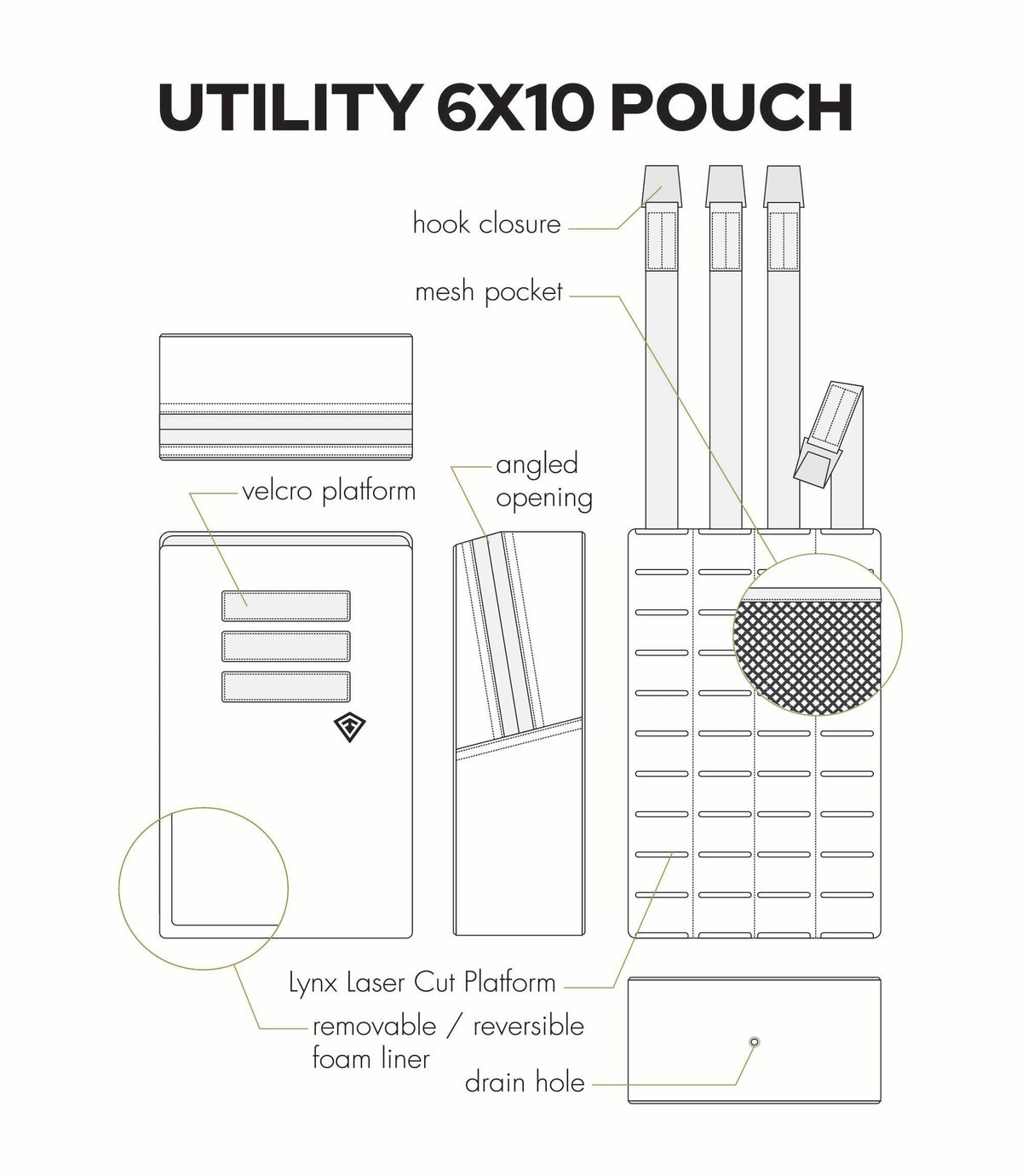 Tactix Series 6x10 Utility Pouch