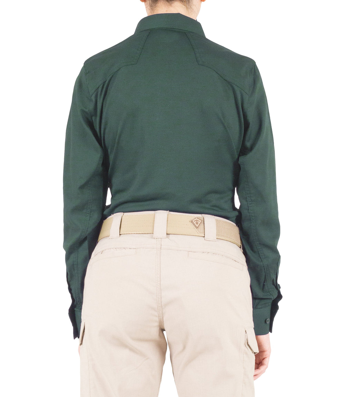 Back of Women's V2 Pro Performance Shirt in Spruce Green |color_spruce green
