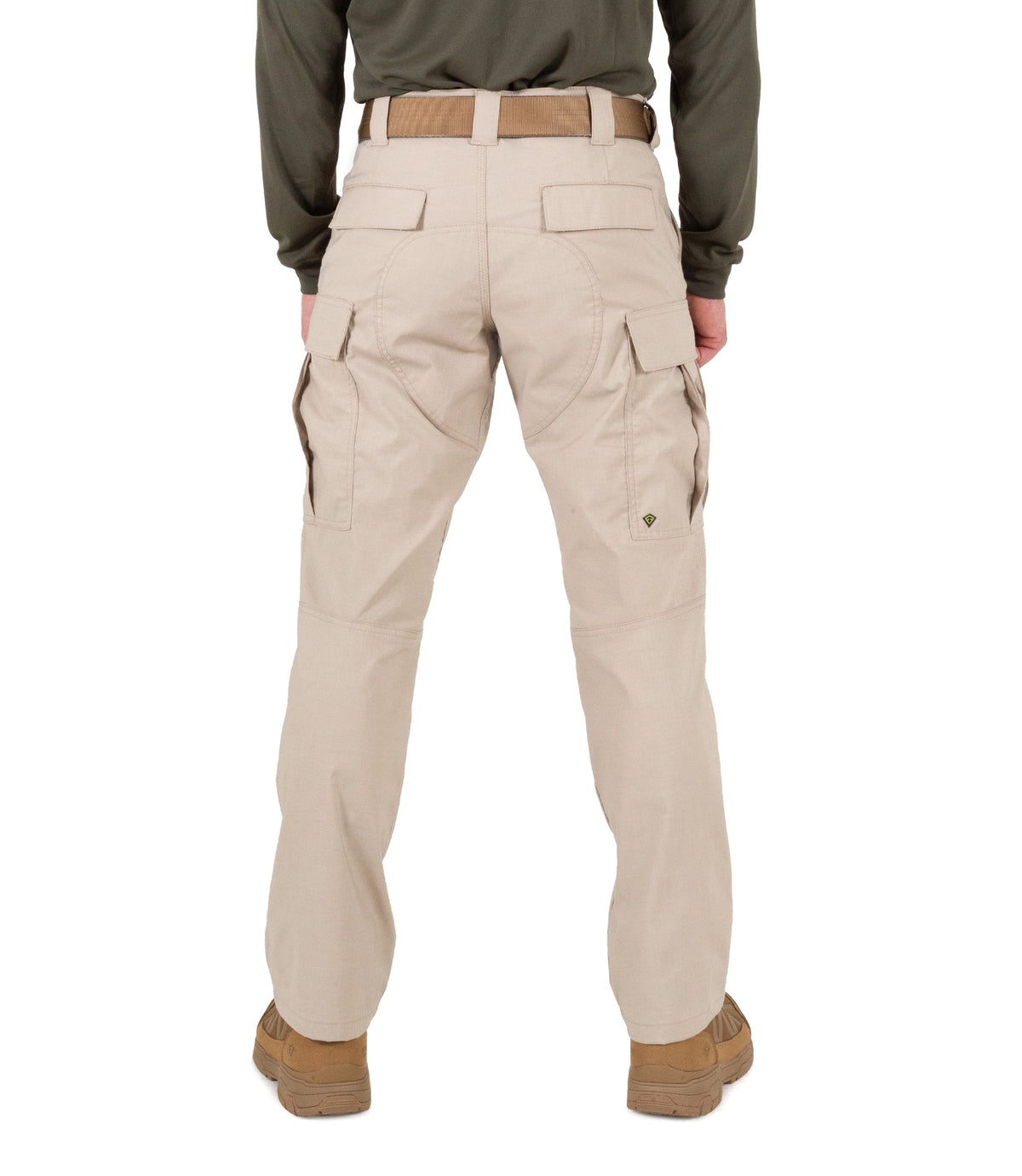 Back of Men's V2 BDU Pant in Khaki |color_khaki