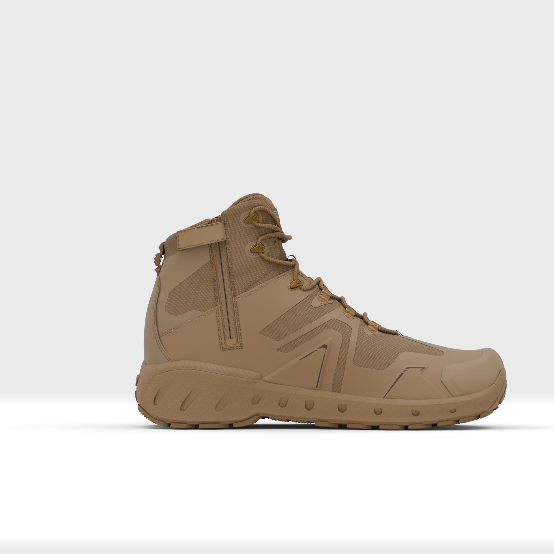 360 video of 5 inch side-zip mid boot in color coyote |color_coyote