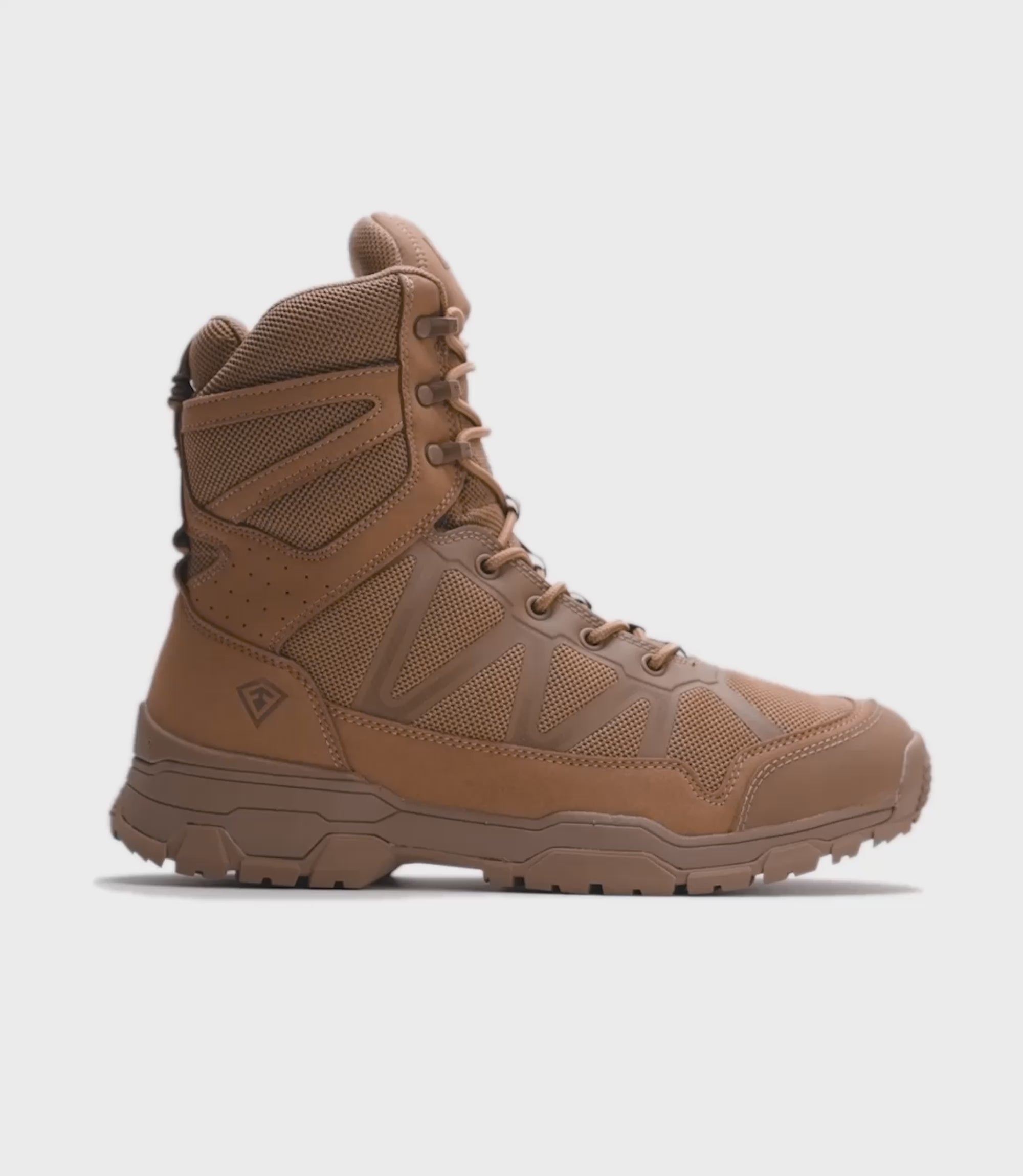360 Degree View of the Men's 7" Operator Boot in Coyote|color_coyote
